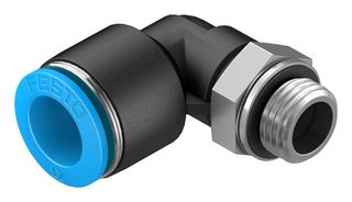 QSL-G1/4-12 - Pneumatic Fitting, Push-In L-Fitting, G1/4, 14 bar, 12 mm, PBT (Polybutylene Terephthalate), QSL - FESTO