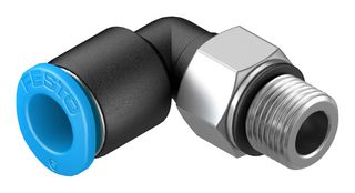 QSML-M7-6 - Pneumatic Fitting, Push-In L-Fitting, M7, 14 bar, 6 mm, PBT (Polybutylene Terephthalate), QSML - FESTO
