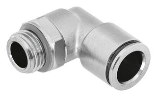 NPQH-L-M5-Q4-P10 - Pneumatic Fitting, Push-In L-Fitting, M5, 20 bar, 4 mm, Brass, NPQH - FESTO