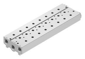 VABM-B10-25S-G38-8 - Manifold Block, 8 Outlet, G3/8, VABM Series, VUVS Solenoid Valves/VTUS Valve Manifold Assemblies - FESTO