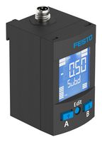SPAU-V1R-H-G18FD-L-PNLK& - Pressure Sensor, -1 bar, 2x PNP / NPN, Current, Voltage, Relative, 30 VDC, M8 - FESTO
