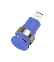 MP770564 - Banana Test Connector, 4mm, Jack, Panel Mount, 32 A, 1 kV, Nickel Plated Contacts, Blue - MULTICOMP PRO