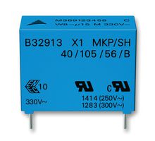 B32913A5474M000 - Safety Capacitor, Metallized PP, Radial Box - 2 Pin, 0.47 µF, ± 20%, X1, Through Hole - EPCOS