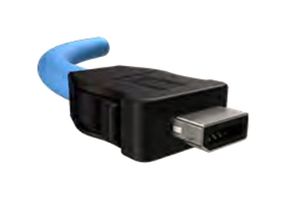 ND9ACC2A0A - Ethernet Cable, Cat6a, IX Type A Plug to RJ45 Plug, 1 m, 3.3 ft - AMPHENOL COMMUNICATIONS SOLUTIONS