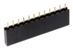 61300811821 - PCB Receptacle, Board-to-Board, 2.54 mm, 1 Rows, 8 Contacts, Through Hole Mount, WR-PHD - WURTH ELEKTRONIK