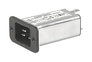 3-124-295 - Filtered IEC Power Entry Module, 16 A, 250 VAC - SCHURTER