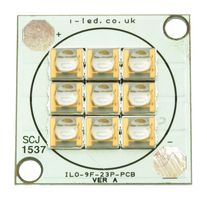 ILO-XP09-S270-SC201. - UV Emitter Module, 9 Chip UVC, 270-290 nm, 20 W, 130° (+/- 65°), Square PCB, M3 Holes - Heatsink - INTELLIGENT LED SOLUTIONS