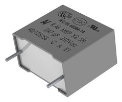 R463I310050H1M - Safety Capacitor, Metallized PP, Radial Box - 2 Pin, 0.1 µF, ± 20%, X2, Through Hole - KEMET