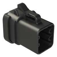 ATP06-6S-MM01BK - Automotive Connector Housing, w/ End Cap, ATP, Plug, 6 Ways - AMPHENOL SINE/TUCHEL