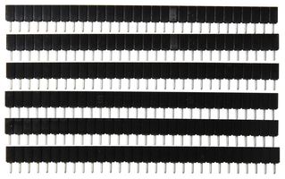 SLW-130-01-T-S - PCB Receptacle, Square Post, Board-to-Board, 2.54 mm, 1 Rows, 30 Contacts, Through Hole Mount, SLW - SAMTEC