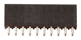 SSQ-110-01-T-D - PCB Receptacle, Board-to-Board, 2.54 mm, 2 Rows, 20 Contacts, Through Hole Mount, SSQ - SAMTEC