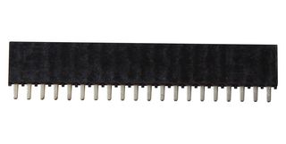 SSW-120-01-T-S - PCB Receptacle, Board-to-Board, 2.54 mm, 1 Rows, 20 Contacts, Through Hole Mount, SSW - SAMTEC