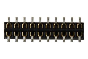 MMS-110-02-F-DV - PCB Receptacle, Board-to-Board, Wire-to-Board, 2 mm, 2 Rows, 20 Contacts, Surface Mount - SAMTEC