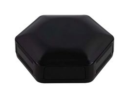 CBHEX1-15-BK - Plastic Enclosure, Hex-Box IoT, ABS, 45 mm, 130 mm, 146 mm, IP30, IP40 - CAMDENBOSS