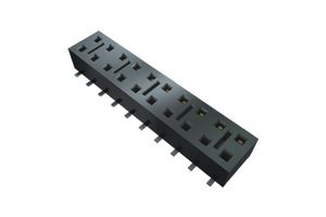 HLE-105-02-F-DV - PCB Receptacle, Board-to-Board, 2.54 mm, 2 Rows, 10 Contacts, Surface Mount, HLE - SAMTEC