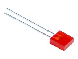 MP007969 - LED, Super Orange Red, Through Hole, 2.6mm x 6.9mm, 20 mA, 2 V, 625 nm - MULTICOMP PRO