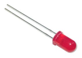 MP008011 - LED, Super Red, Through Hole, T-1 3/4 (5mm), 12 mA, 12 V, 640 nm - MULTICOMP PRO