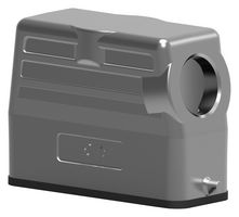 T1319160120-000 - Heavy Duty Connector, Hood, Side Entry, Aluminium Alloy Body, 1 Lever - TE CONNECTIVITY