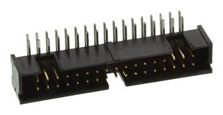 5103311-7 - Pin Header, Wire-to-Board, 2.54 mm, 2 Rows, 34 Contacts, Through Hole Right Angle, AMP-LATCH - AMP - TE CONNECTIVITY