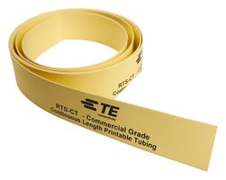 EL7597-000 - Heat Shrink Tubing, 3:1, 0.125 ", 3.2 mm, Yellow, 164 ft, 50 m - TE CONNECTIVITY