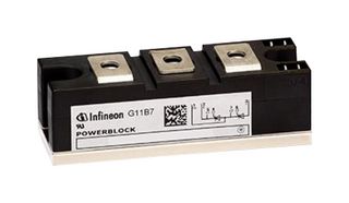 TD162N16KOFHPSA2 - Thyristor Diode Module, Series Connected - SCR / Diode, 1.6kV, 5.2kA - INFINEON