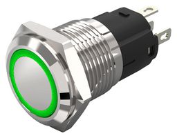 82-4551.1134 - Vandal Resistant Switch, Series 82, 16 mm, SPDT, Momentary, Round Flat - EAO