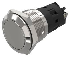 82-5552.1000 - Vandal Resistant Switch, 82 Series, 19 mm, SPDT, Momentary, Round Flat - EAO