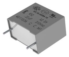 R523I3330DQP0K - Safety Capacitor, Metallized PP, Radial Box - 2 Pin, 0.33 µF, ± 10%, X2, Through Hole - KEMET