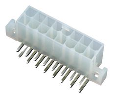 39-29-1027 - Pin Header, Power, Wire-to-Board, 2 Rows, 2 Contacts, Through Hole Right Angle - MOLEX