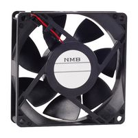 09225VE-24Q-CT-00 - DC Axial Fan, 24 V, Square, 92 mm, 25 mm, Ball Bearing, 96.41 CFM - NMB TECHNOLOGIES