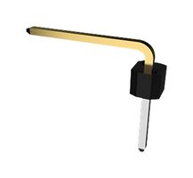 68016-404HLF - Pin Header, Board-to-Board, 2.54 mm, 1 Rows, 4 Contacts, Through Hole Right Angle - AMPHENOL COMMUNICATIONS SOLUTIONS