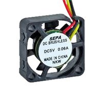 MF17B05FSE36A - DC Axial Fan, 5 V, Square, 17 mm, 4.5 mm, Sleeve Bearing - SEPA