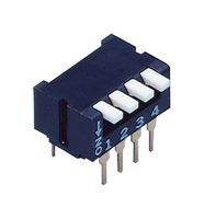 CFP-0212MC - DIP / SIP Switch, 2 Circuits, Piano Key, Through Hole, DPST-NO, 6 V, 100 mA - NIDEC COPAL ELECTRONICS