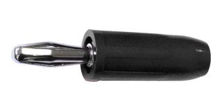 BU-00246-0 - Banana Test Connector, Plug, 15 A, 1 kV, Nickel Plated Contacts, Black - MUELLER ELECTRIC
