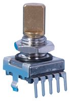 E33-VT6C2-M03T - Rotary Encoder, Mechanical, Incremental, 16 PPR, 32 Detents, Vertical, With Push Switch - ELMA