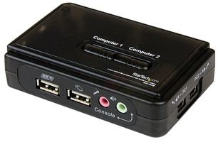 SV211KUSB - KVM Switch Kit, Manual, VGA/ 3.5mm/ USB A Socket Input, VGA/ USB Mini B Socket Output - STARTECH