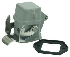 MP009341 - Heavy Duty Connector, Base, Bulkhead Mount, Zinc Body, 1 Lever, 3A - MULTICOMP PRO