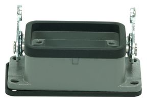 MP009354 - Heavy Duty Connector, Base, Bulkhead Mount, Aluminium Body, 1 Lever, 6B - MULTICOMP PRO