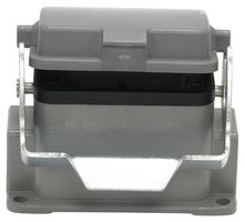 MP009384 - Heavy Duty Connector, Base, Bulkhead Mount, Side Entry, Aluminium Body, 1 Lever, 10B - MULTICOMP PRO