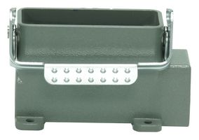MP009398 - Heavy Duty Connector, Base, Bulkhead Mount, Side Entry, Aluminium Body, 1 Lever, 16A - MULTICOMP PRO