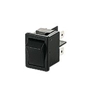 1858.1105 - Rocker Switch, On-Off, DPST, Non Illuminated, Panel Mount, White, 1858 Series - MARQUARDT