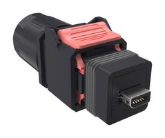 NDHN3A2 - Modular Connector, Solder Pad, IX Type A Plug, 1 x 1 (Port), 10P10C, Cat6a, IP67, Panel Mount - AMPHENOL COMMUNICATIONS SOLUTIONS