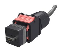 NDHN4B2AB0A - Ethernet Cable, IP67, Cat6a, IX Type B Plug to Free End, 2 m, 6.6 ft - AMPHENOL COMMUNICATIONS SOLUTIONS