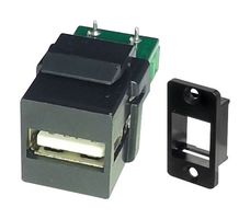 KUA2BPM - USB Connector, Screw Term Block, USB Type A, USB 2.0, Receptacle, 4 Ways, Panel Mount, Right Angle - TUK