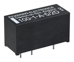 100-1-A-5/2D - Reed Relay, SPST-NO, 5 V, 100 Series, Through Hole, 3.3 kohm, 500 mA - PICKERING