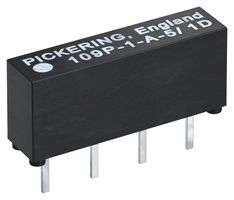 109P-1-A-5/2 - Reed Relay, SPST-NO, 5 V, Micro-SIL 109 Series, Through Hole, 500 ohm, 500 mA - PICKERING