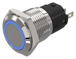 82-4551.0123 - LED Panel Mount Indicator, Blue, 12 V, 16 mm, 14 mA, IP65, IP67 - EAO