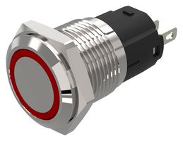 82-4151.0114 - LED Panel Mount Indicator, Red, 24 V, 16 mm, 10 mA, IP65, IP67 - EAO