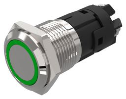 82-4552.1133 - Vandal Resistant Switch, 82 Series, 16 mm, SPDT, Momentary, Round Flat Flush, Natural - EAO