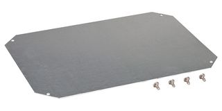 8120739 - Plate, Mounting, Galvanised Steel, ARCA 806030 & ARCA 608030 Enclosures, 530 mm - FIBOX